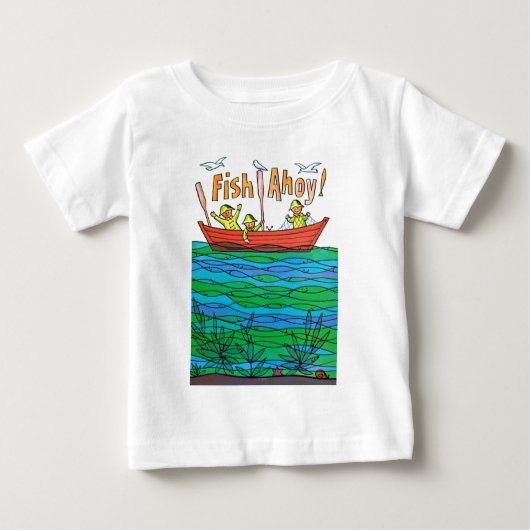 魚Ahoy! ベビーTシャツ (正面)
