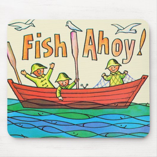魚Ahoy! マウスパッド (正面)