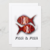 魚Tシャツ 招待状 (正面/裏面)