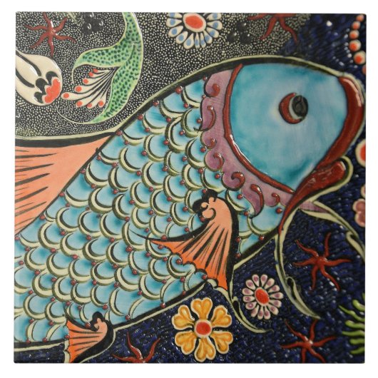 魚TC22-16 タイル (正面)