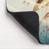 鮎,北斎鮎，北斎，芸術 マウスパッド (コーナー)