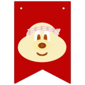 鮑鮑のアゲハチョウの旗布の旗 バンティングフラッグ (第3の旗)