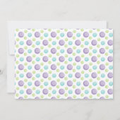 鮫および人魚の誕生日のサンキューカード サンキューカード (裏面)