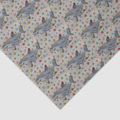 鮫および水玉模様のティッシュペーパー 薄葉紙 (詳細)