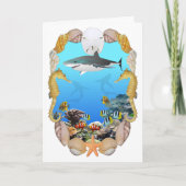 鮫および礁カード カード (正面)