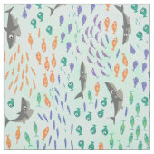 鮫のおもしろい ファブリック (見本)