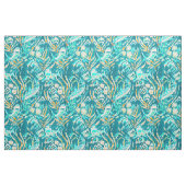 鮫のかみ傷のアクアマリンの海の生命水彩画 ファブリック (ヤード)