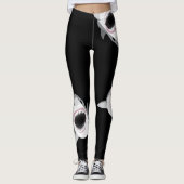 鮫のかみ傷の顎 レギンス (正面)