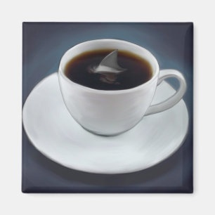 鮫のひれのコーヒー磁石 マグネット