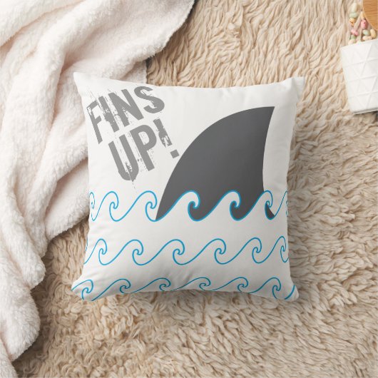 鮫のひれは枕箱カバーを振ります クッション (ブランケット)