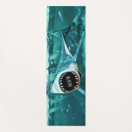 鮫のイラストレーションのヨガのマット ヨガマット