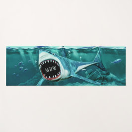 鮫のイラストレーションのヨガのマット ヨガマット