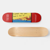 鮫のサンタモダンなDerpの芸術のカスタム スケートボード (横)