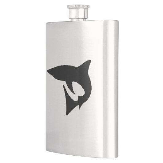 鮫のシルエット フラスク (左)