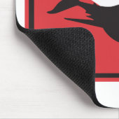 鮫のダイビングの旗 マウスパッド (コーナー)