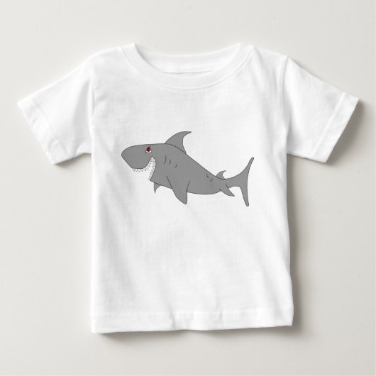 鮫のベビーのTシャツ ベビーTシャツ (正面)