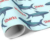 鮫の包装紙 ラッピングペーパー (ロールコーナー)