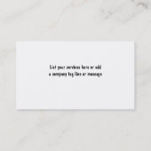 鮫の名刺 名刺 (裏面)