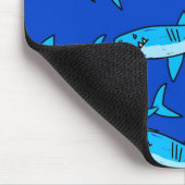 鮫の壁紙 マウスパッド (コーナー)