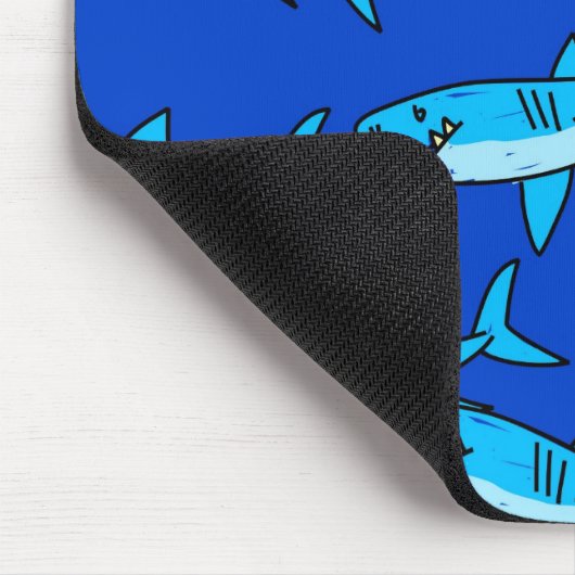 鮫の壁紙 マウスパッド (コーナー)