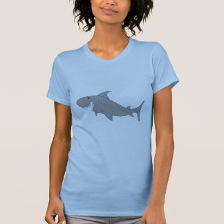 鮫の女性のTシャツ Tシャツ