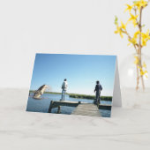 鮫の挨拶状をつかまえること カード (黄色い花)