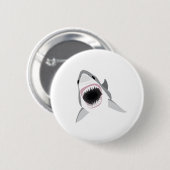 鮫の攻撃-ホホジロザメのかみ傷 缶バッジ (正面&裏面)