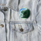 鮫の波ボタン 缶バッジ (インサイチュ)