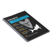 鮫の熱狂者のためのMegalodonのTシャツの素晴らしいギフト ノートブック (右側)