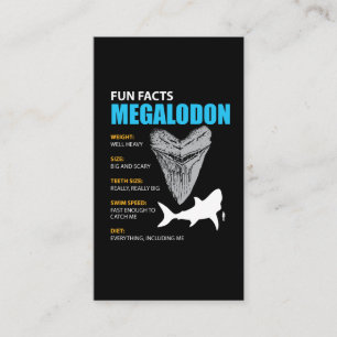 鮫の熱狂者のためのMegalodonのTシャツの素晴らしいギフト 名刺