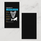 鮫の熱狂者のためのMegalodonのTシャツの素晴らしいギフト 名刺 (正面/裏面)