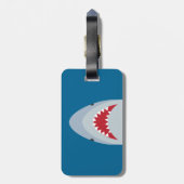 鮫の荷物のラベル ラゲッジタグ (裏面縦)