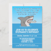 鮫の誕生会が食べるおもしろい 招待状 (正面)