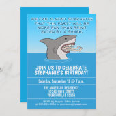 鮫の誕生会が食べるおもしろい 招待状 (正面/裏面)