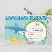 鮫の誕生日の招待状 招待状 (スタンド正面)