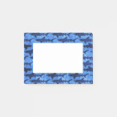 鮫の青パターンの学校 ポストイット (正面)