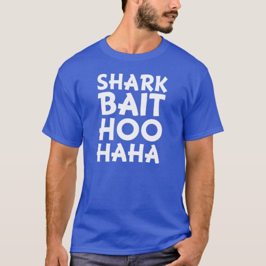 鮫の餌のHooハハのおもしろいな人のワイシャツ Tシャツ (正面)