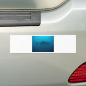 鮫の魚の海水熱帯ビーチの平和愛 バンパーステッカー (車上)