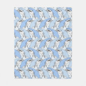 鮫パターンフリースブランケット フリースブランケット (正面)