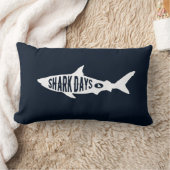 鮫週の鮫の恋人のギフトのタイポグラフィの芸術 ランバークッション (ブランケット)