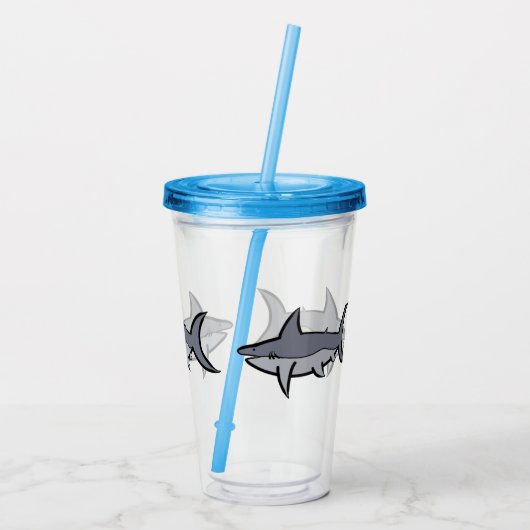 鮫 アクリルタンブラー (裏面)