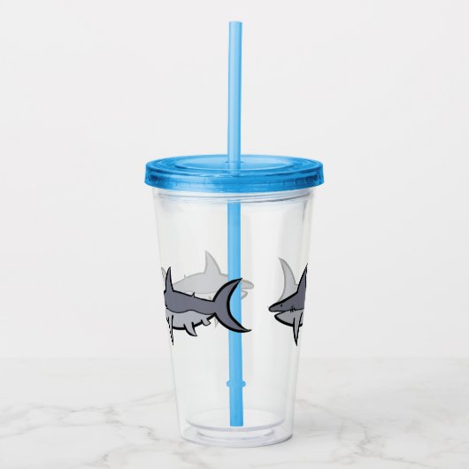 鮫 アクリルタンブラー (正面)