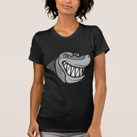 鮫!  カスタマイズ可能! Tシャツ (正面)