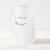 鮫 フロストグラスビールジョッキ (正面左)