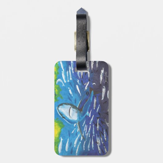 鮫 ラゲッジタグ (裏面縦)