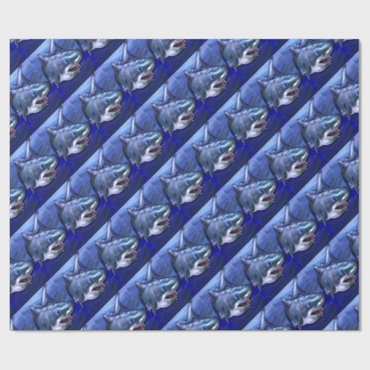 鮫 ラッピングペーパー (フラット)