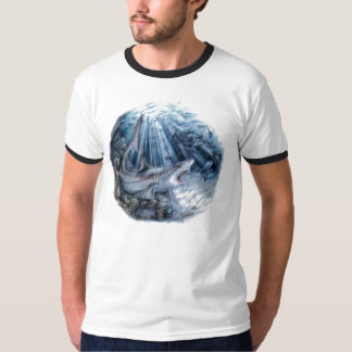 鮫-灰色礁 Tシャツ
