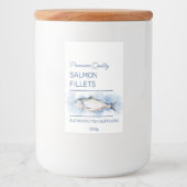 鮭の切り身の魚製品ラベル フードラベル (正面)