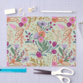 鮮かわいらしやかな色の花  薄葉紙 (クラフト)