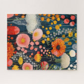 鮮やかお洒落開花絵を描ズ ジグソーパズル (横)